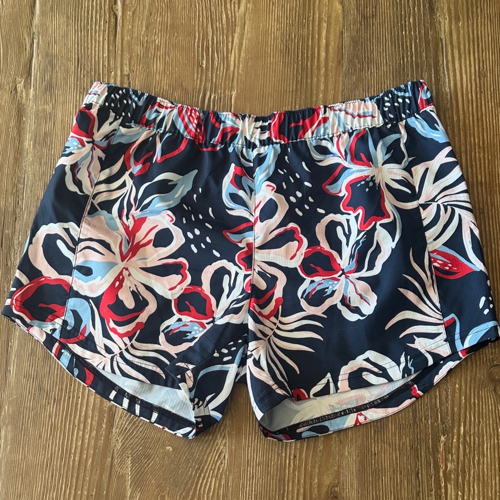 Columbia PFG performance fishing gear Athletic Shorts - Navy, Red, White Floral